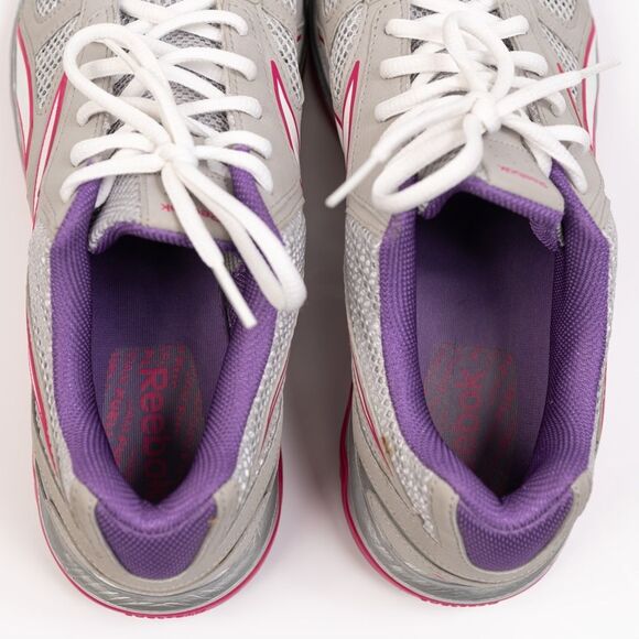 Reebok DMX Ride Sneakers gray pink Shoes size 10 - Picture 6 of 12